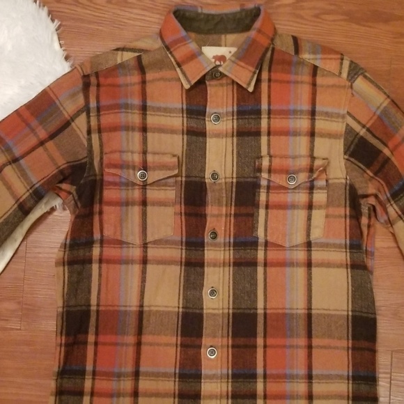 Dakota Grizzly Mens Medium Plaid Flannel Button Up - Picture 4 of 8